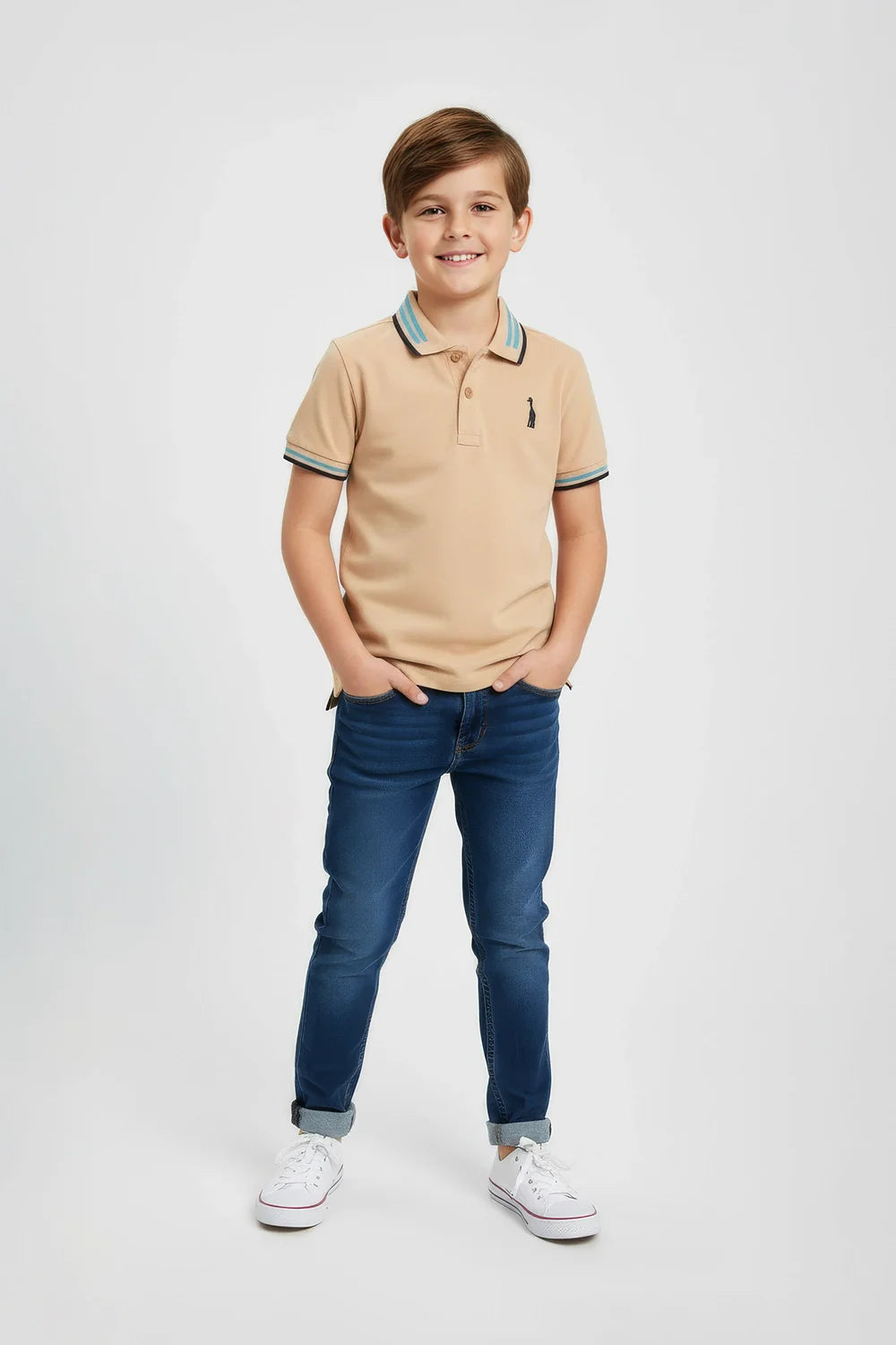 Jacquard Collar Polo