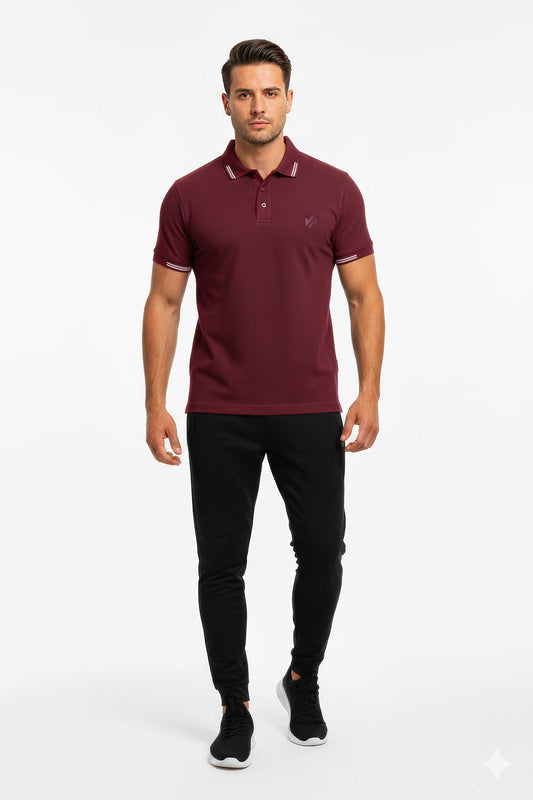 Jacquard Collar Polo