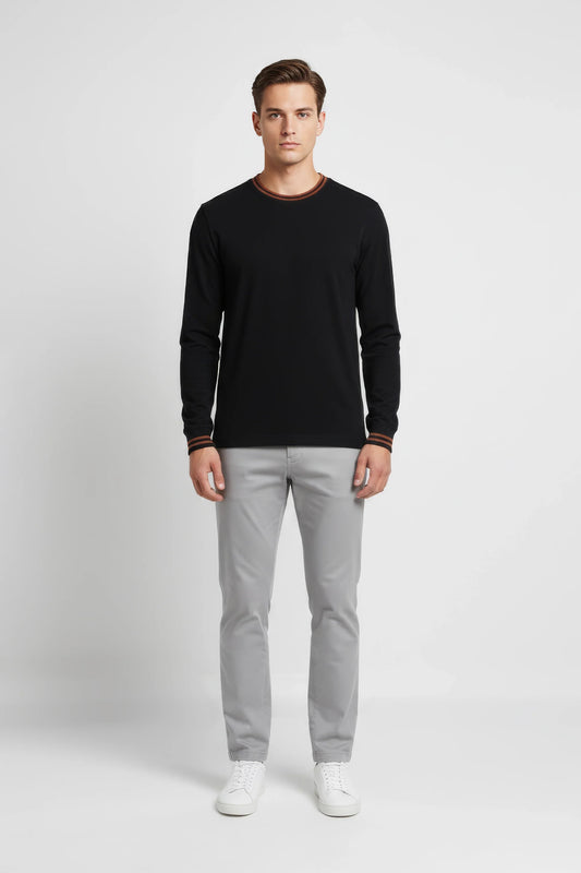 Tipping Collar Sweatshirt