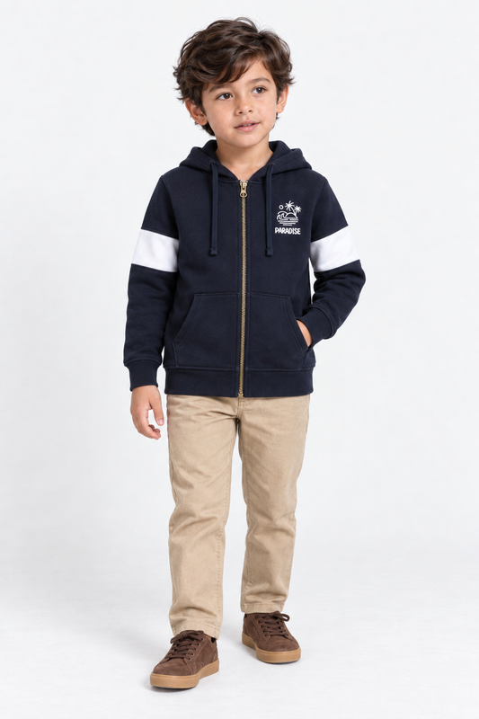 Graphic Zipper Hoodie