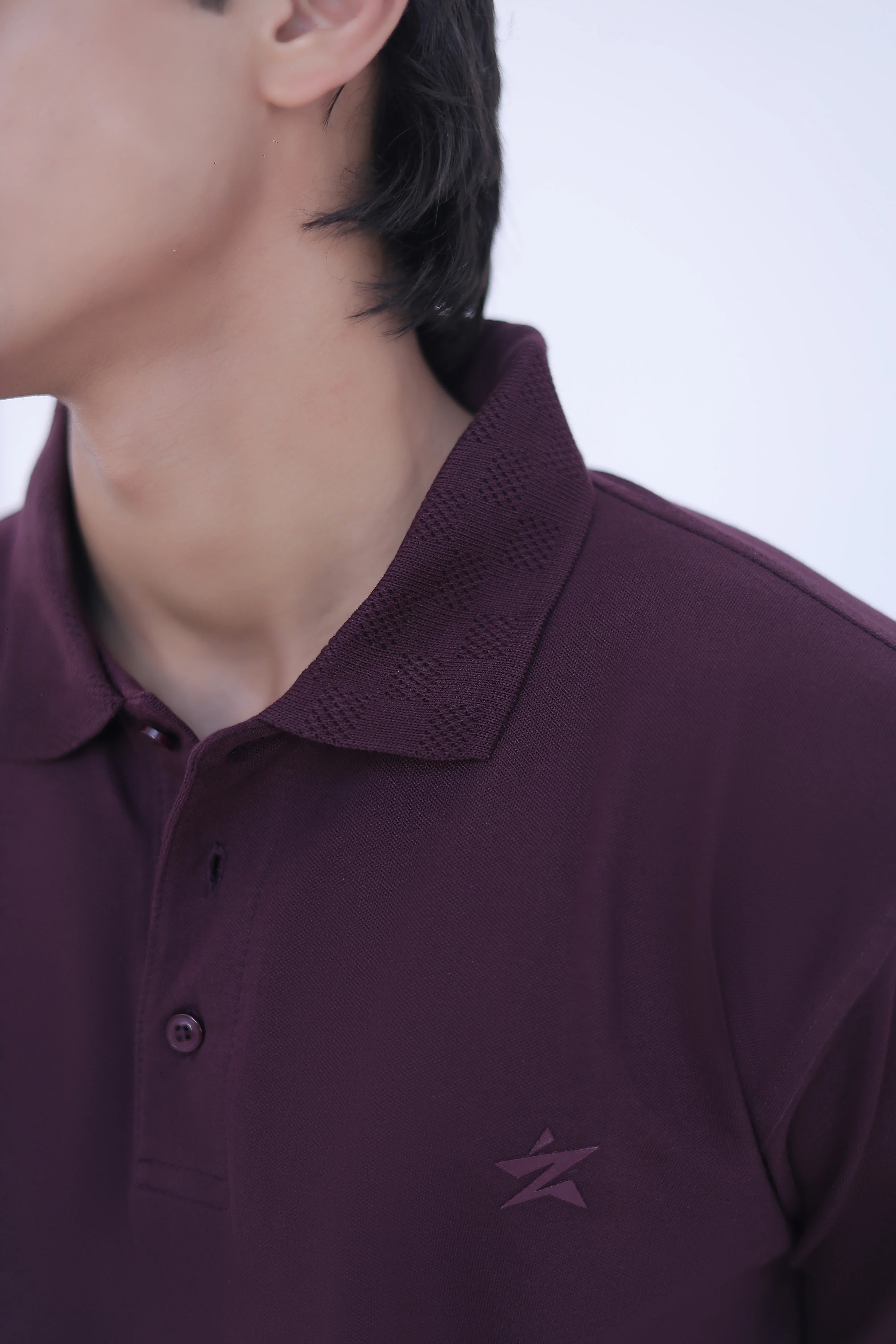 Jacquard Collar Polo