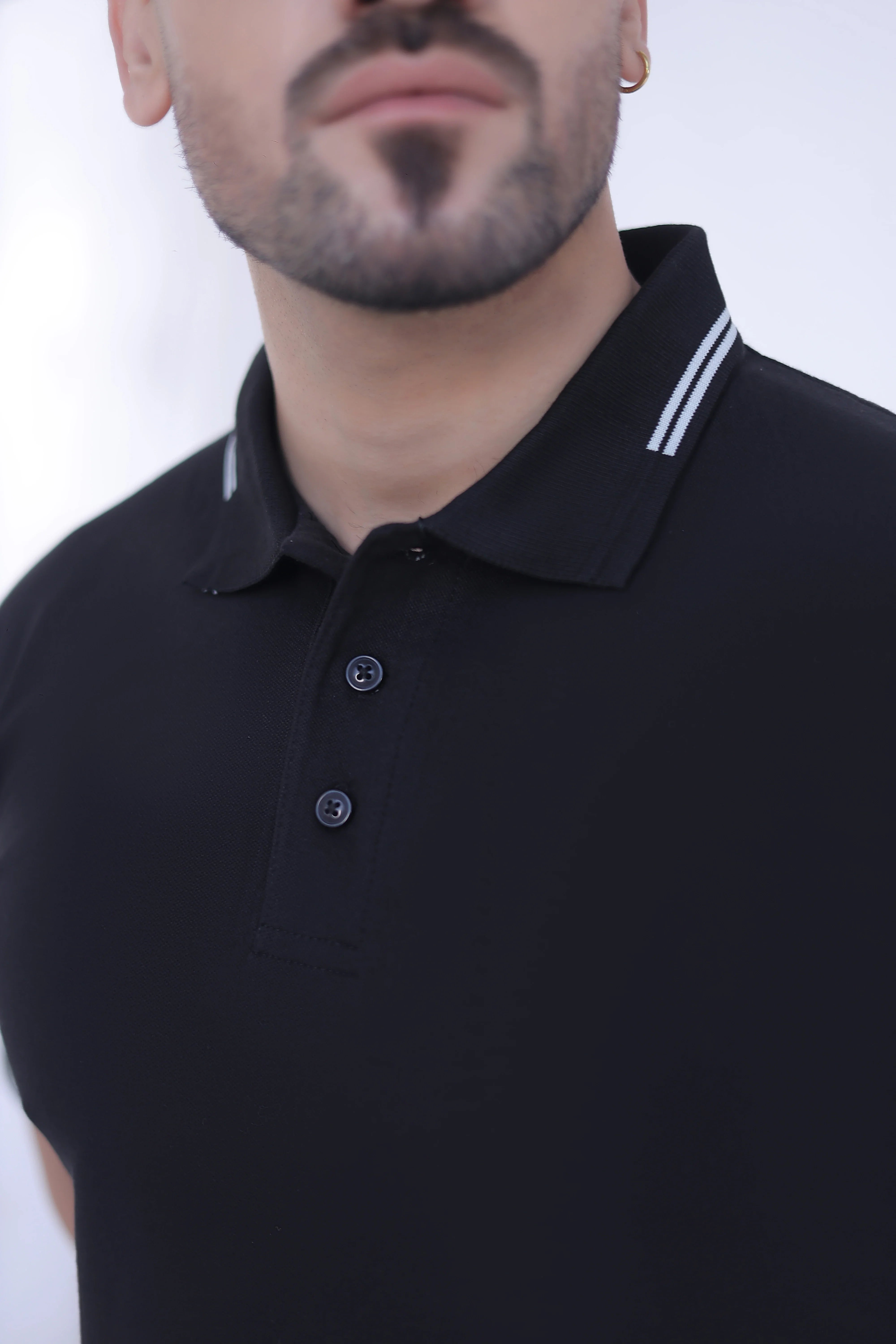 Jacquard Collar Polo