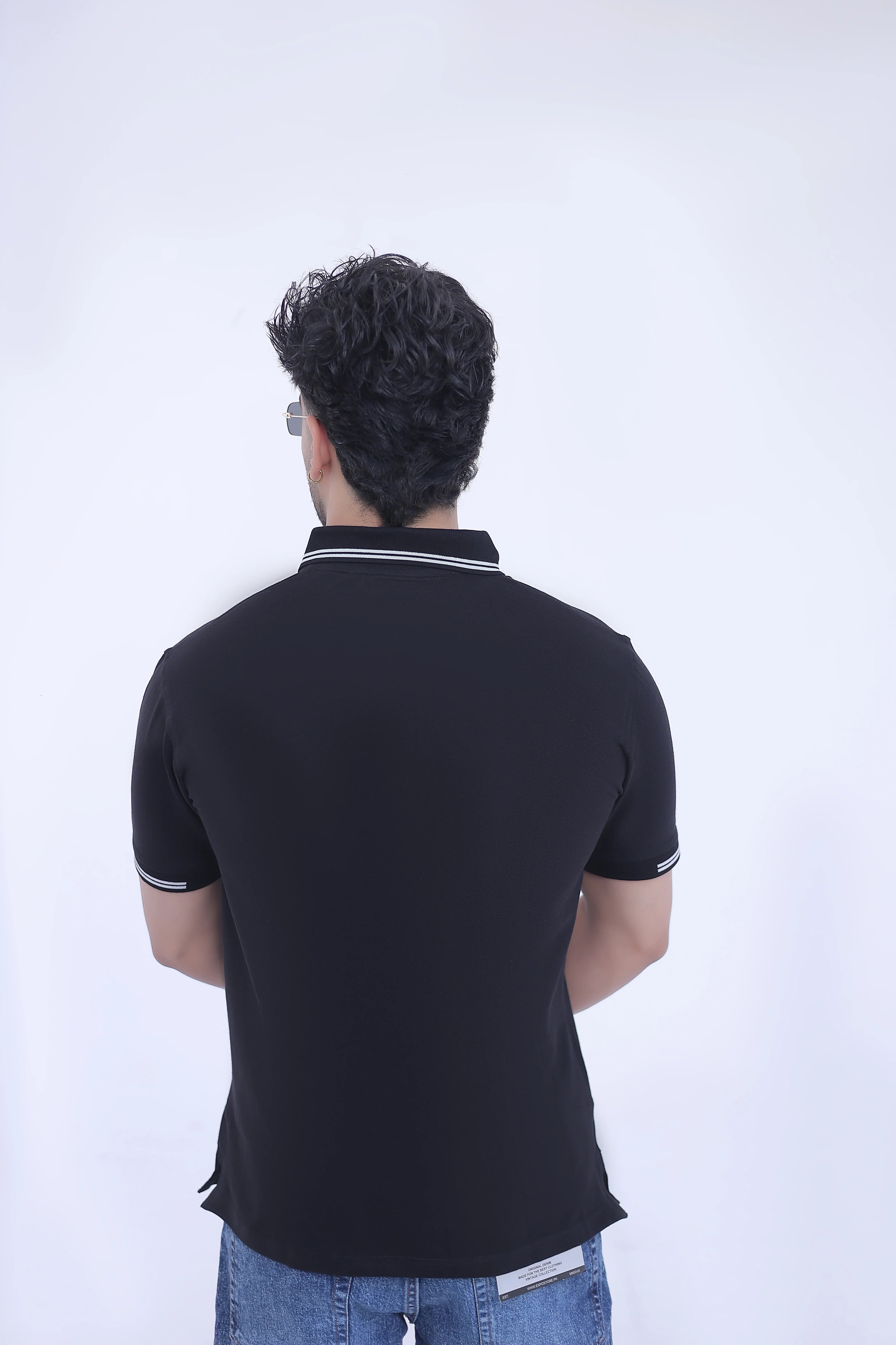 Jacquard Collar Polo