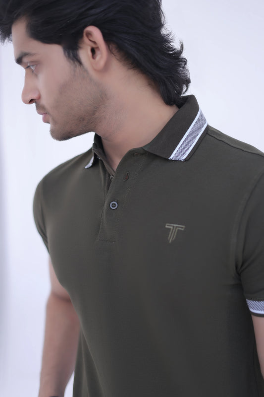 Jacquard Collar Polo