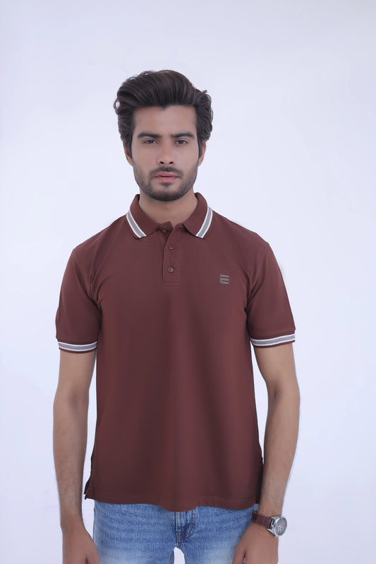 Jacquard Collar Polo