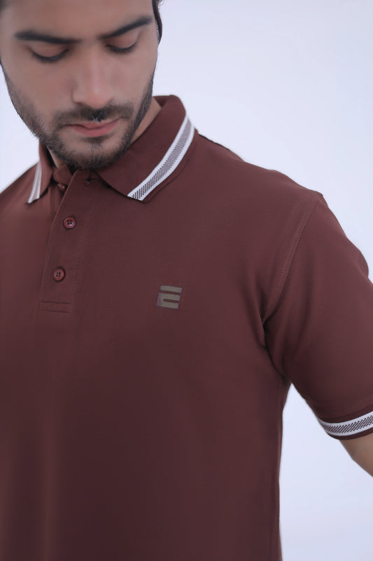 Jacquard Collar Polo